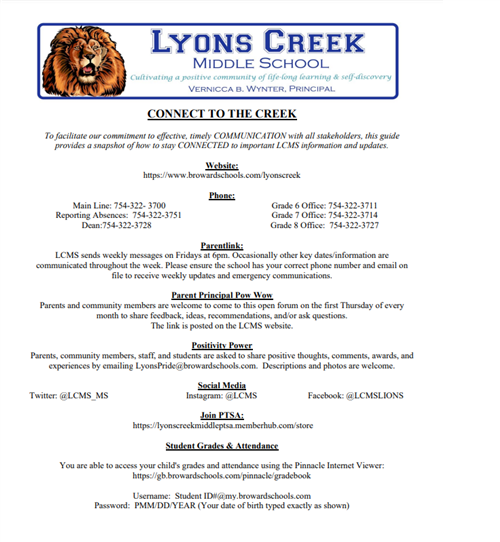 Connect To The Creek